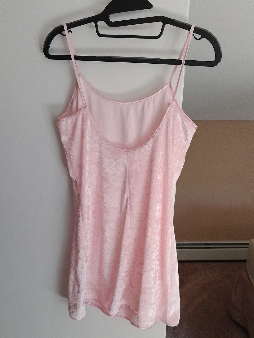 Pink Velvet Slip Tank Top - Women